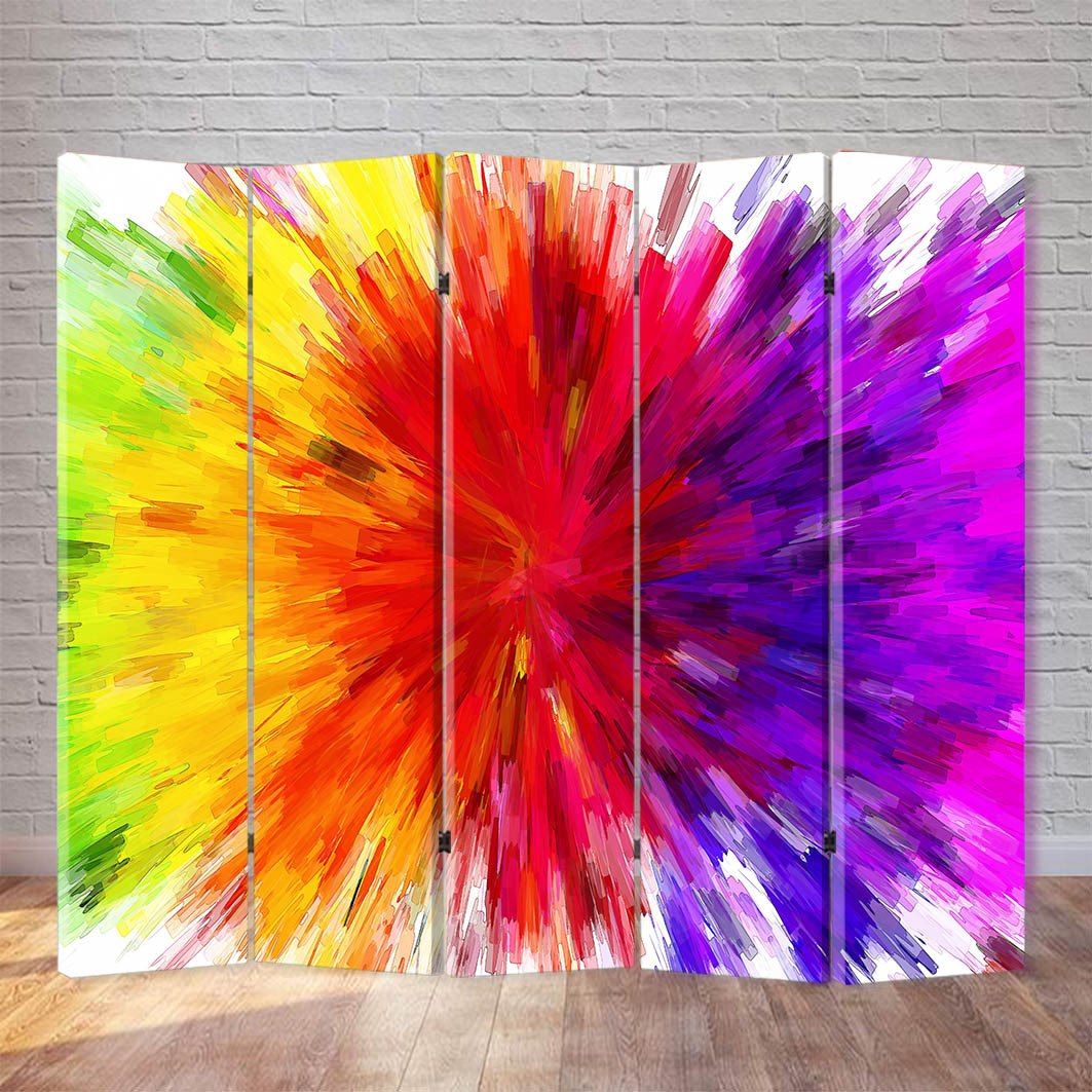 

Ширма декоративная FineDecor "Краски" 200x180 см 076b