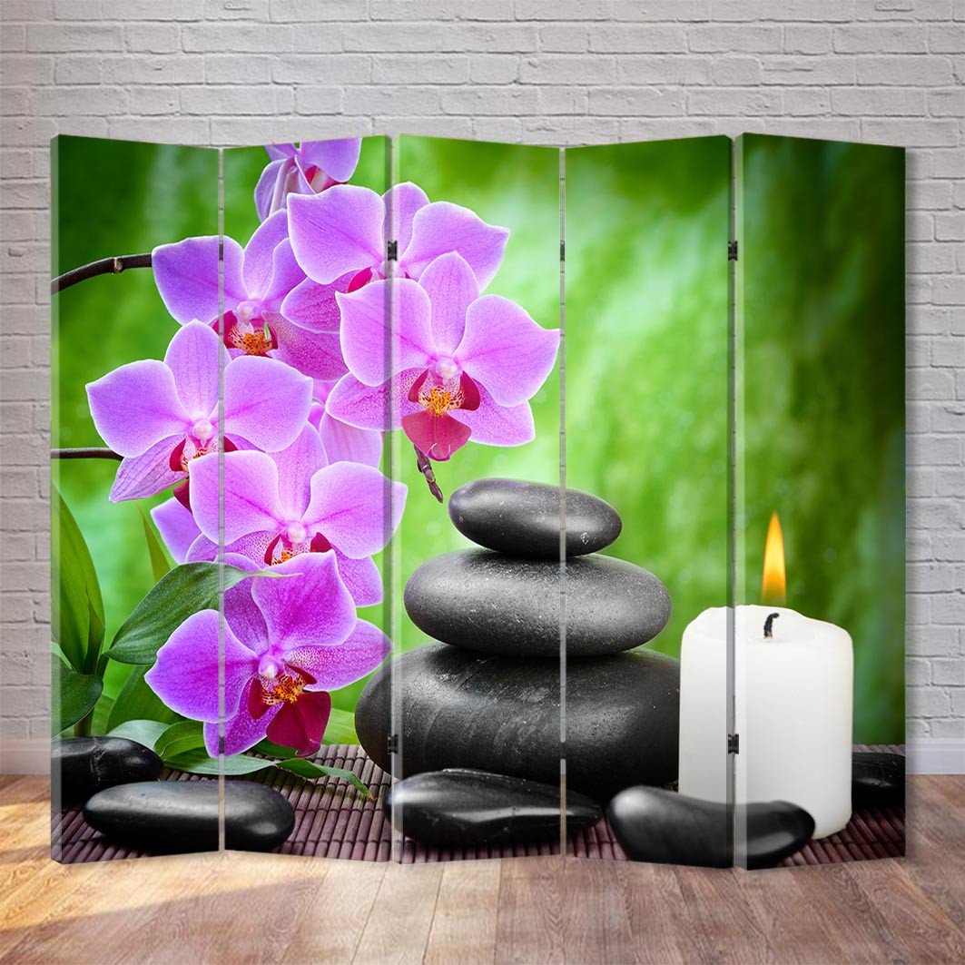

Ширма декоративная FineDecor "Орхидеи" 200x180 см 130b