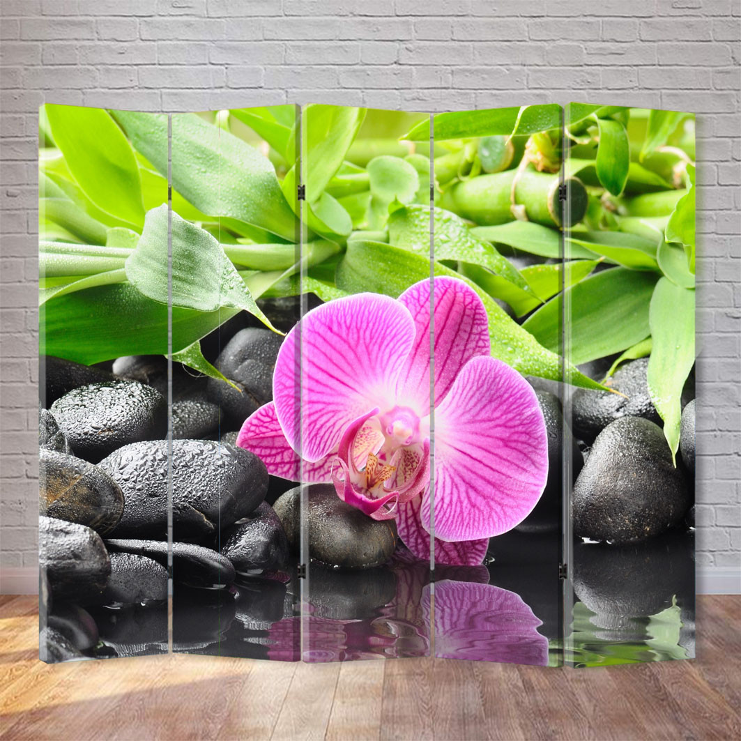 

Ширма декоративная FineDecor "Орхидея на камне" 200x180 см 028b