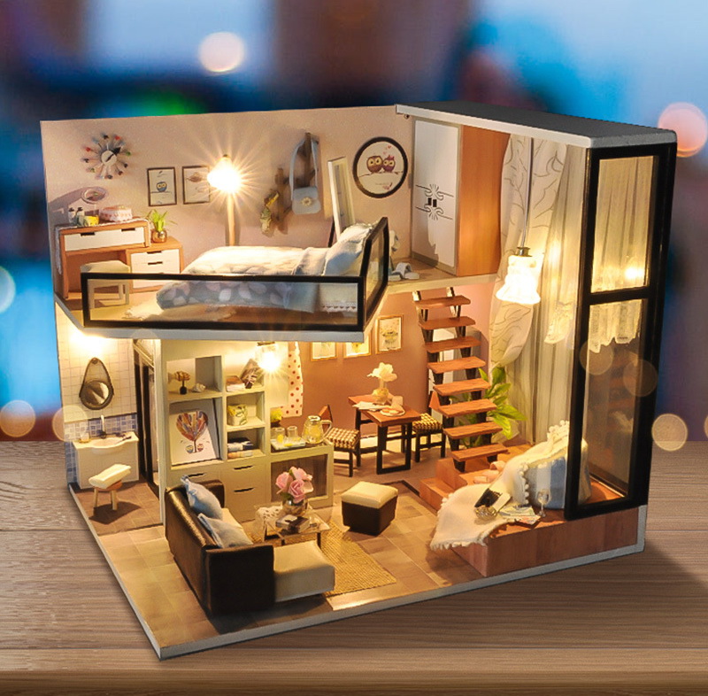 

Румбокс 3D-конструктор DIY House миниатюрный сборный дом Attic Dream (30112)