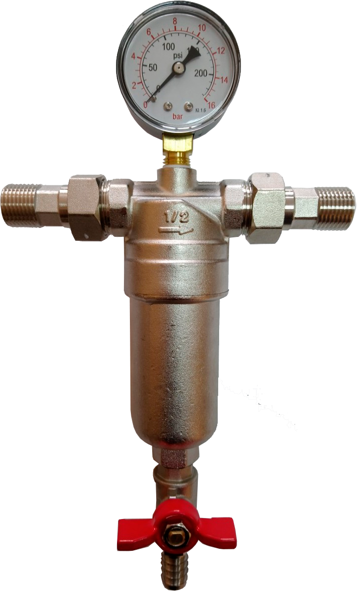 

Фильтр GROSS со спускным краном и сгонами 15 1/2" (GROSS82772А)