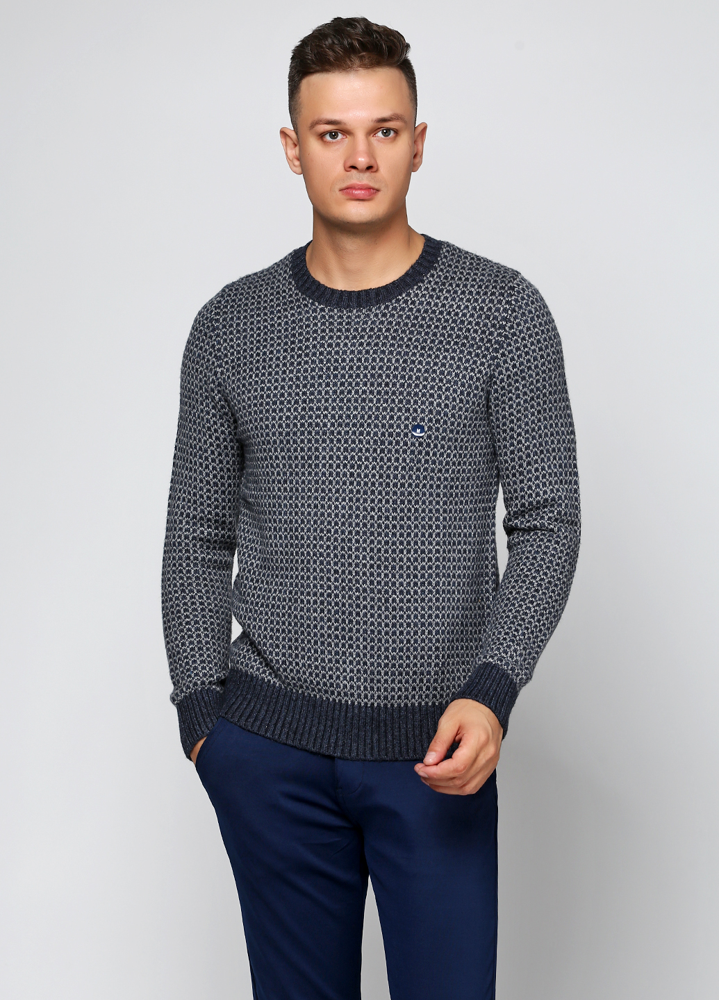 

Свитер мужской - свитер Abercrombie & Fitch AF3027M L Темно-синий