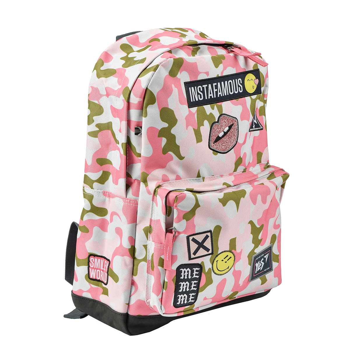 

Рюкзак молодежный Yes T-67 Smiley World Military girl 41 x 32 x 13 см