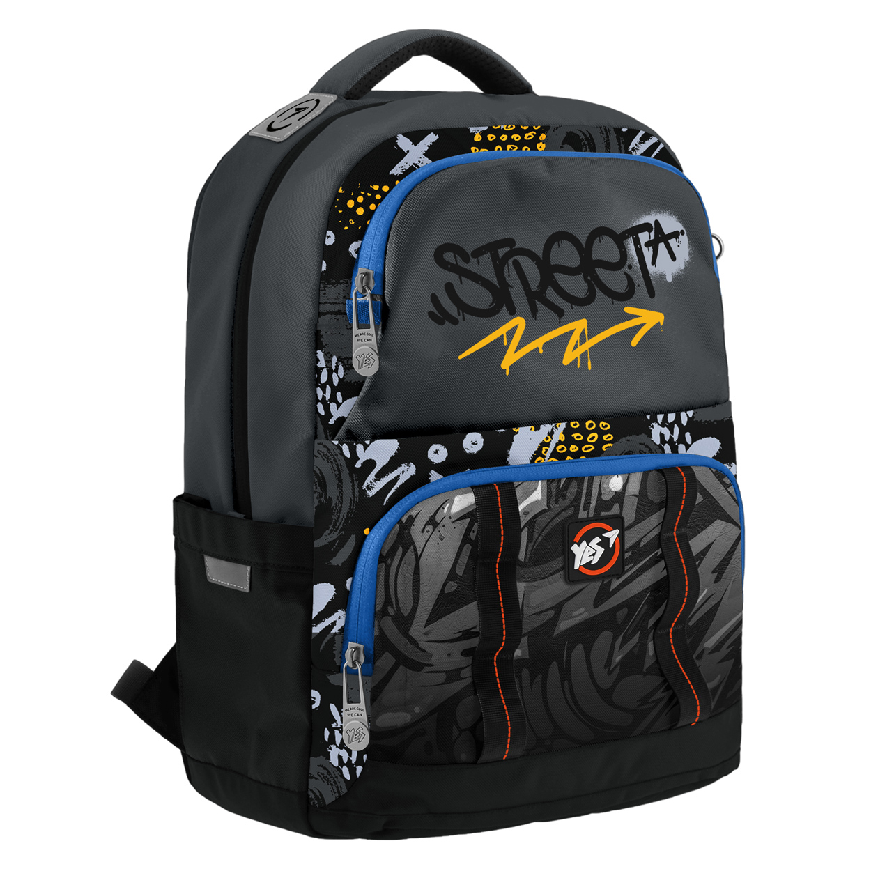 

Рюкзак школьный Yes S-30 Juno X Graffiti Street 42 x 30 x 14 см Серо-черный