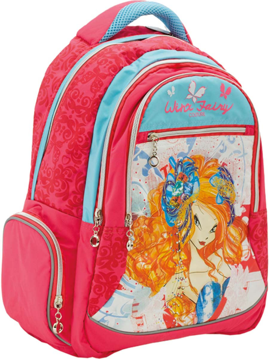 

Рюкзак подростковый Yes L-11 WINX COUTURE 36 x 28 x 12см см Красный