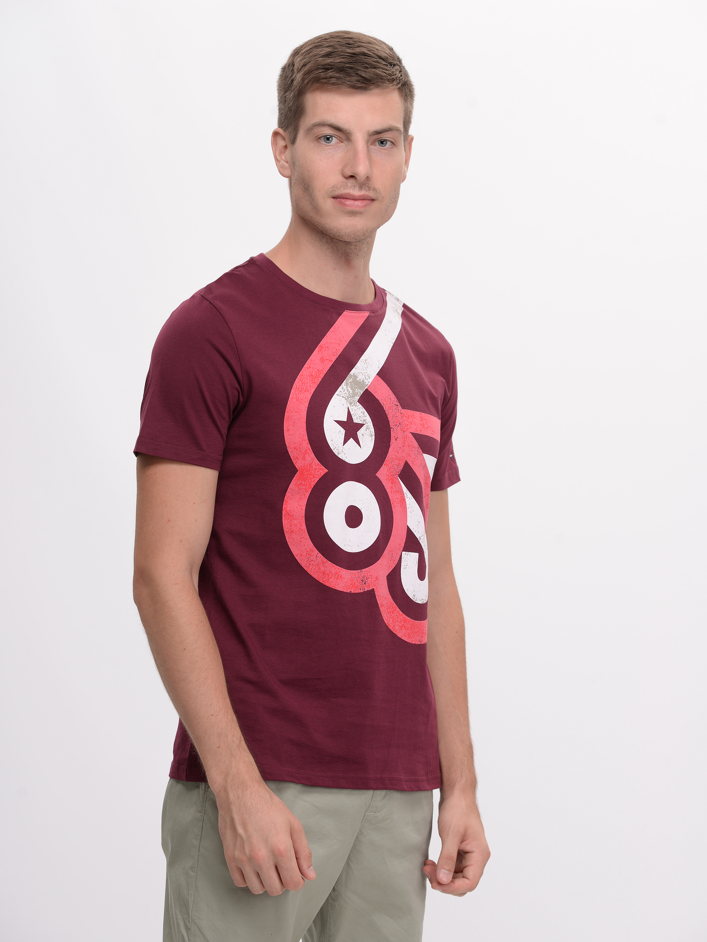 

Футболка Tommy Hilfiger 9510.5 XL (50) Бордовая