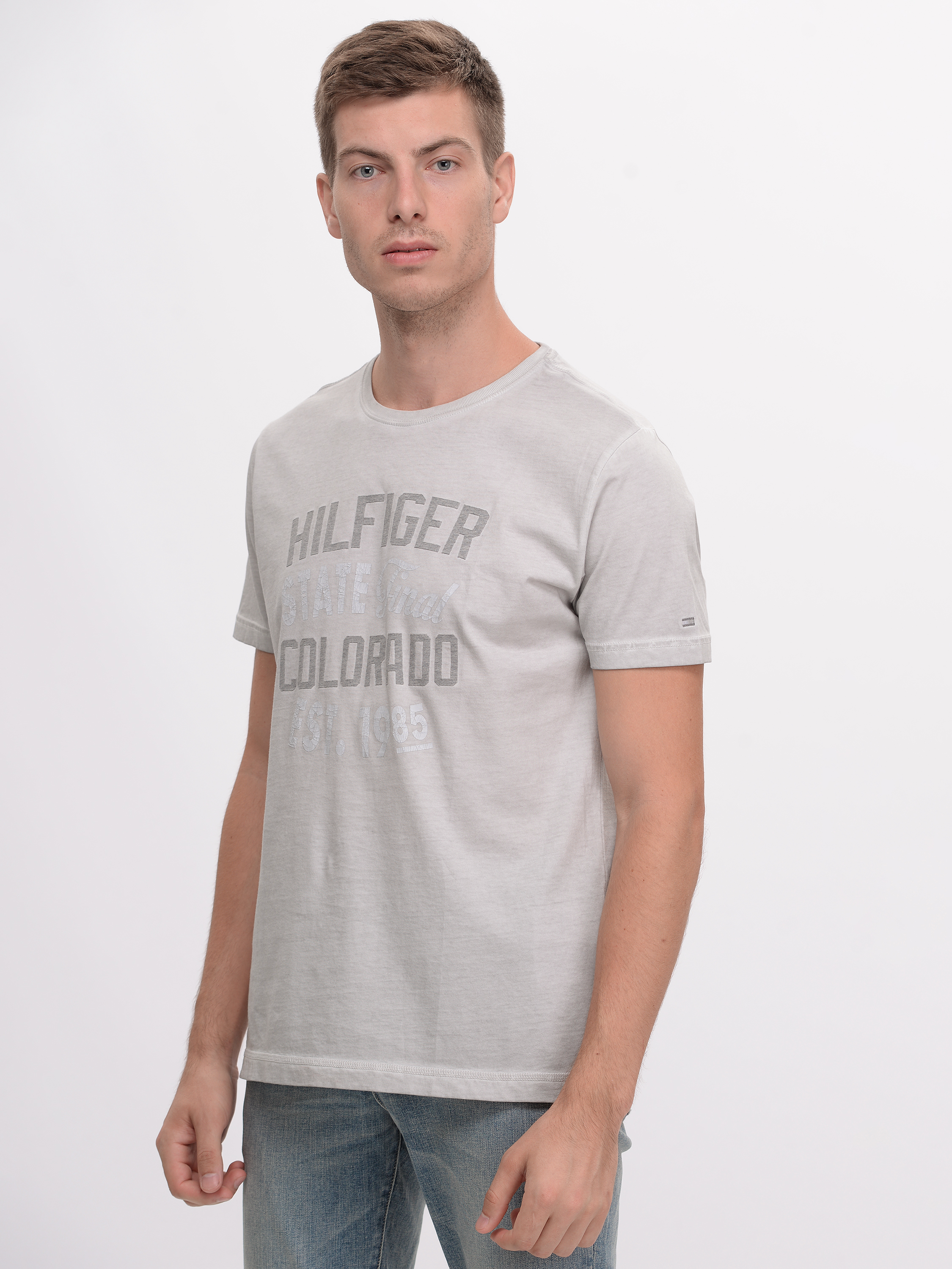 

Футболка Tommy Hilfiger 9532.2 L (48) Серо-бежевая