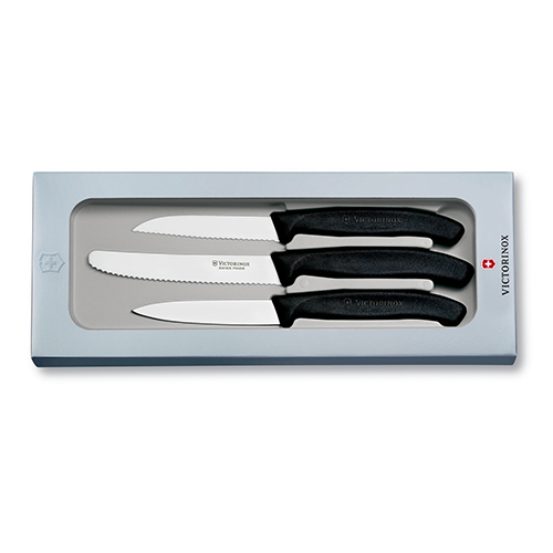 

Набор кухонный SwissClassic Paring Set 3 ножа с черн. ручкой (8,8,11см) (GB)