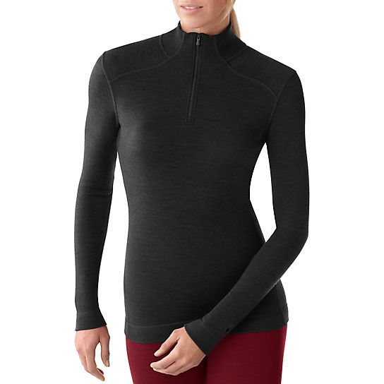 

Термофутболка Smartwool Women's NTS Mid 250 Zip T  Черный, Термофутболка Smartwool Women's NTS Mid 250 Zip T XL Черный