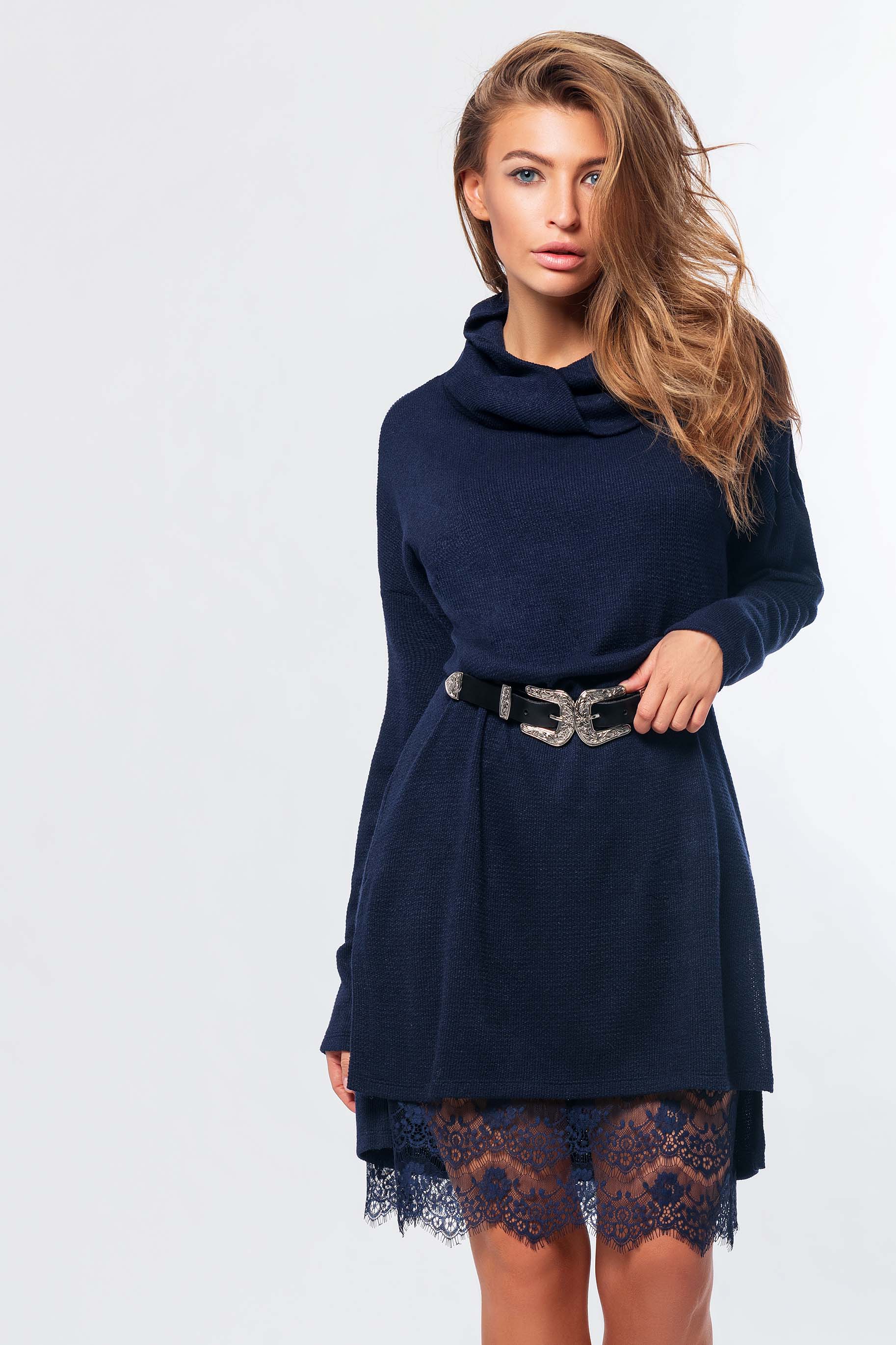 

Платье Kp-10205 "XS" синее 14604.2