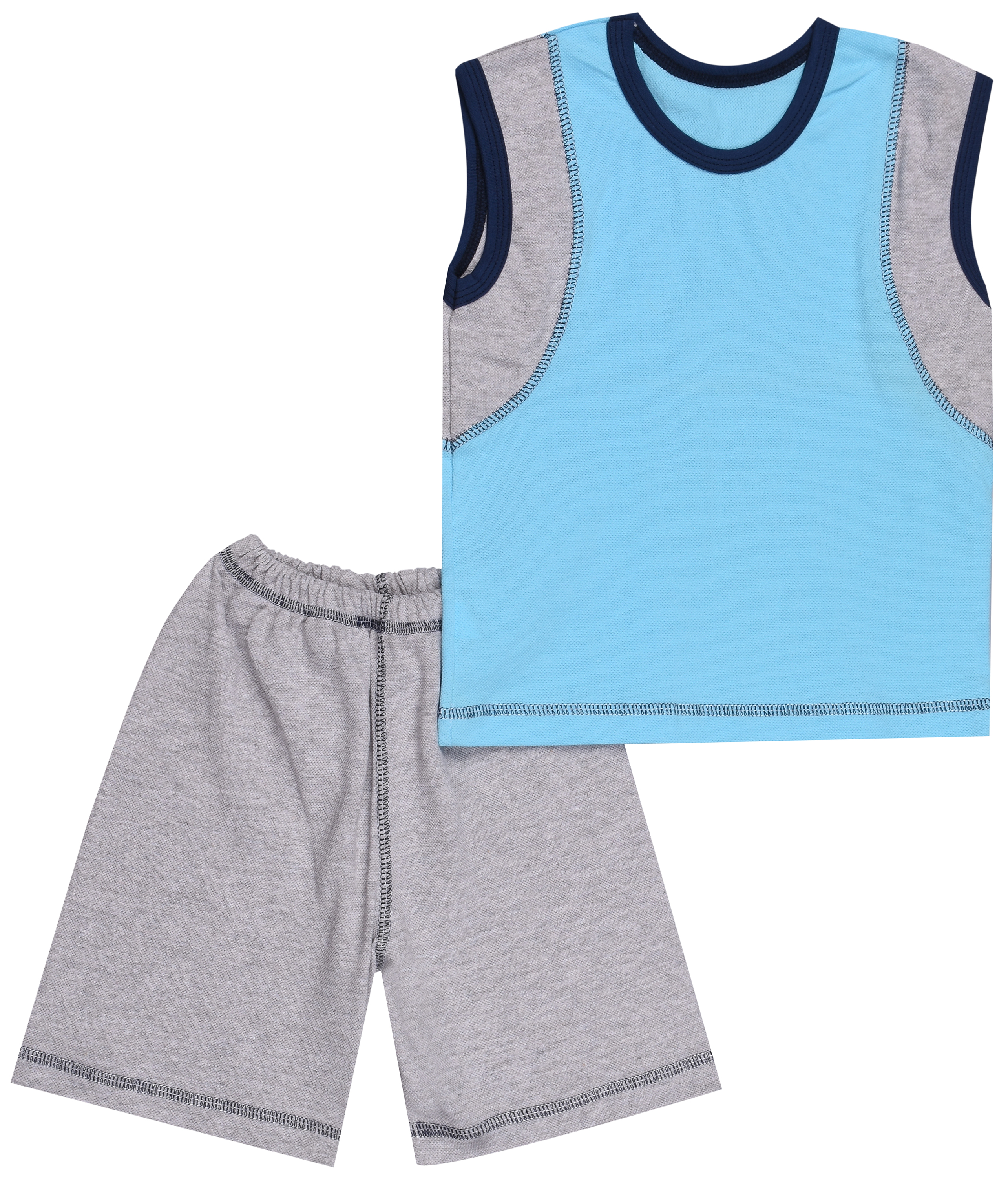 

Костюм (майка + шорты) Anmerino Еveryday 122 см Серый с голубым