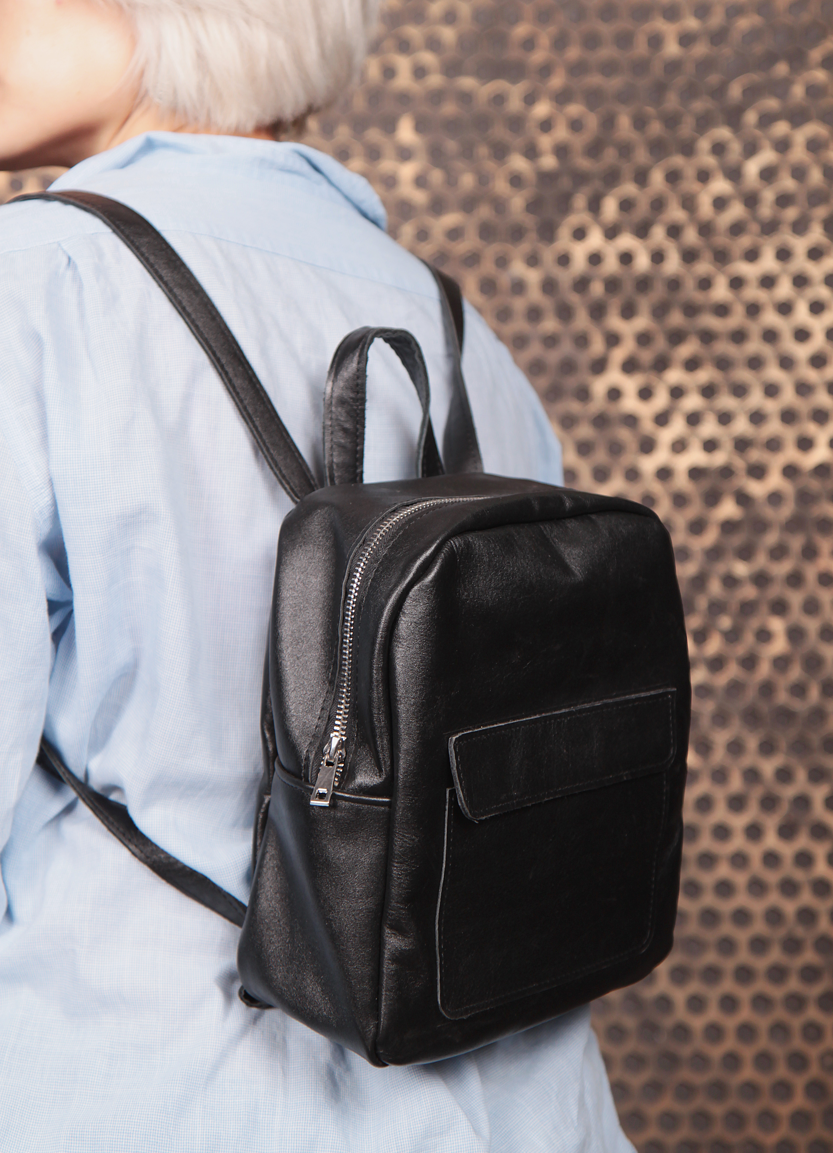 

Рюкзак Bagster из натуральной кожи ручной работы