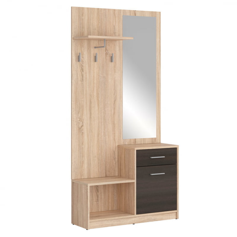 

Прихожая Nepo Plus Black Red White 90х186x31 010730