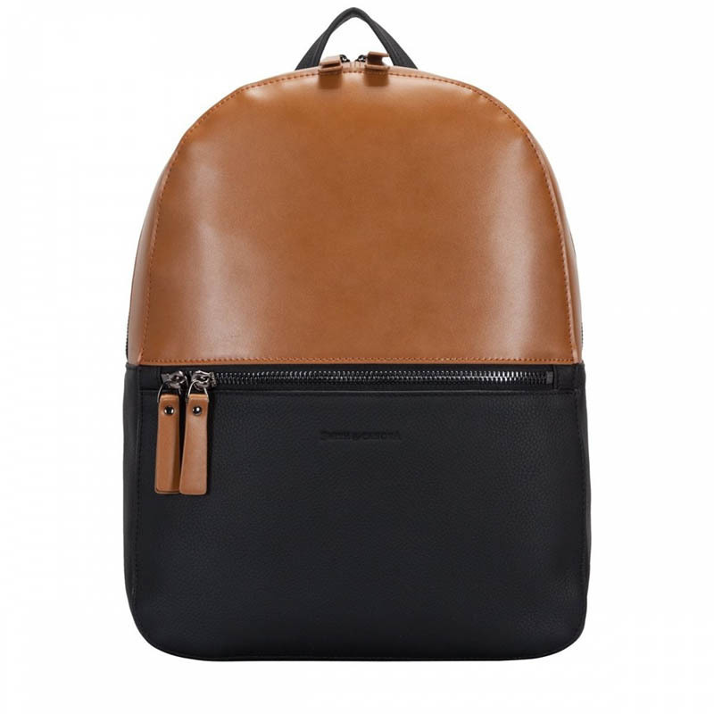 

Городской кожаный рюкзак Smith / Canova Francis Black-Tan (92901 BLK-TAN)