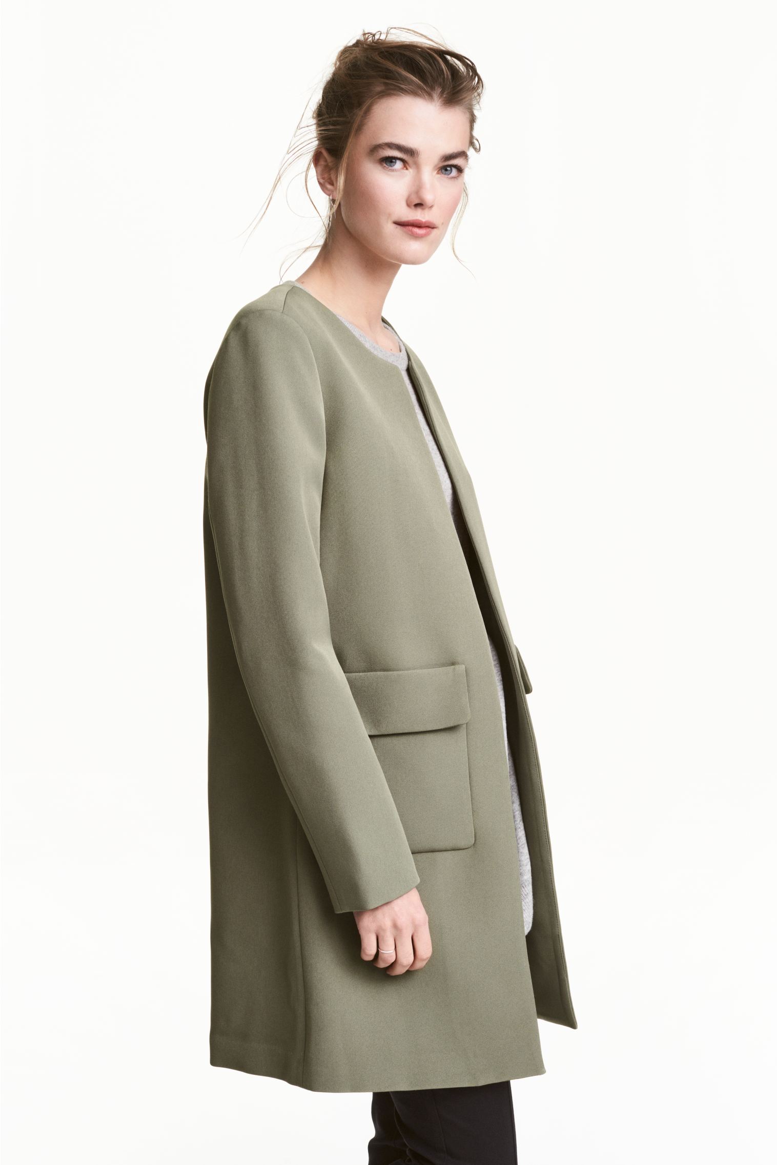 

Пальто H&M  светло зеленый 4347785, Пальто H&M 34 светло зеленый 4347785
