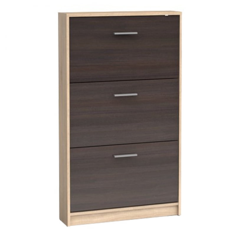 

Обувной шкаф в прихожей Nepo Plus Black Red White 70x121x18 010886