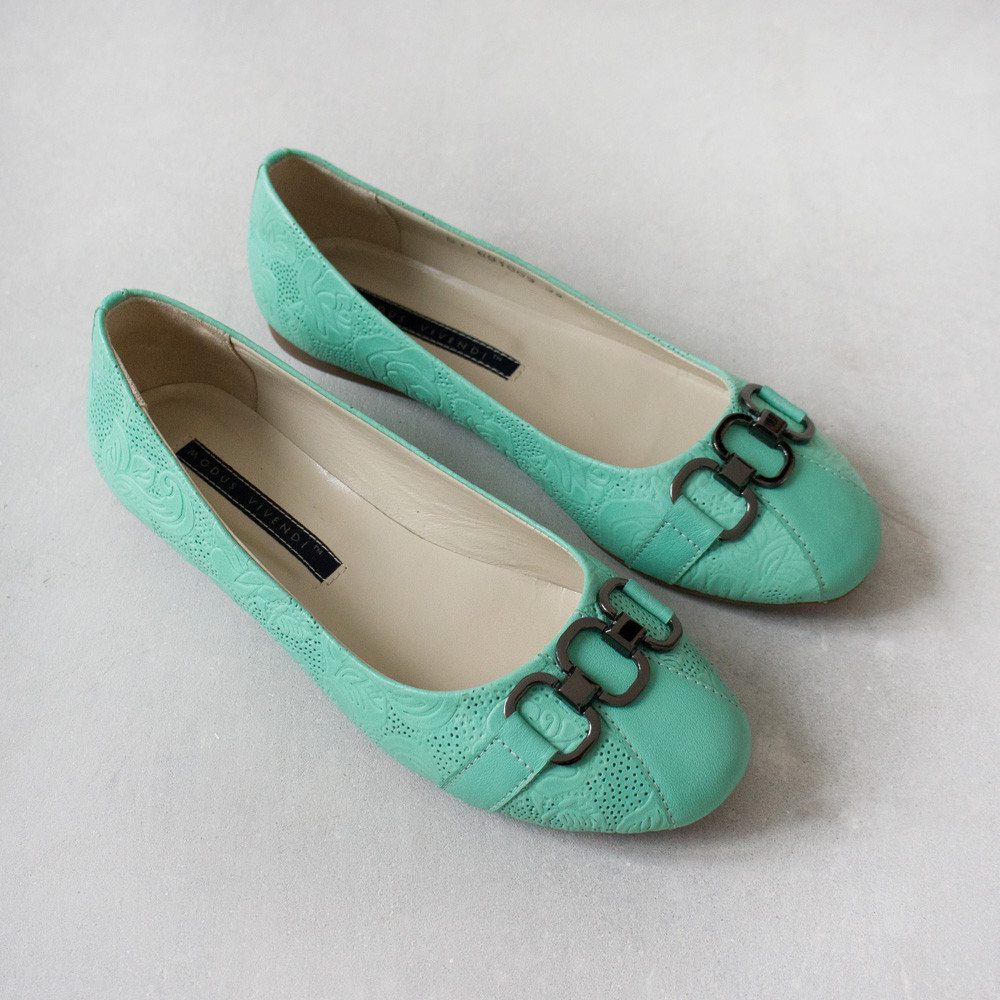 

Балетки Woman's heel 37 бирюзовые (О-540)