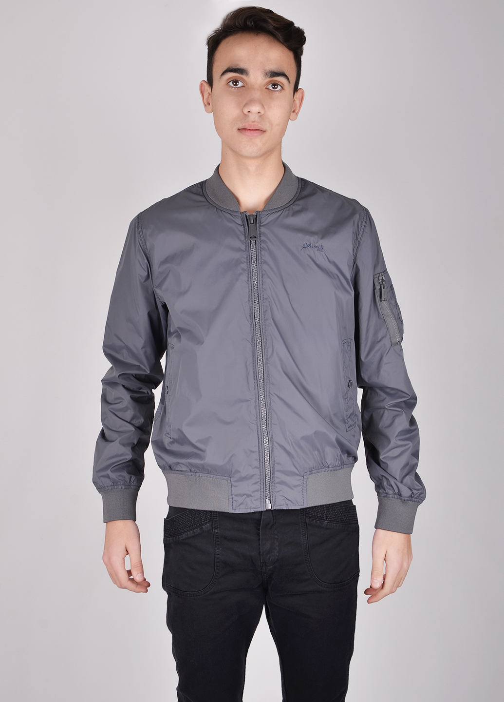 

Куртка Schott Nyc BORDEAUX XL т.сірий