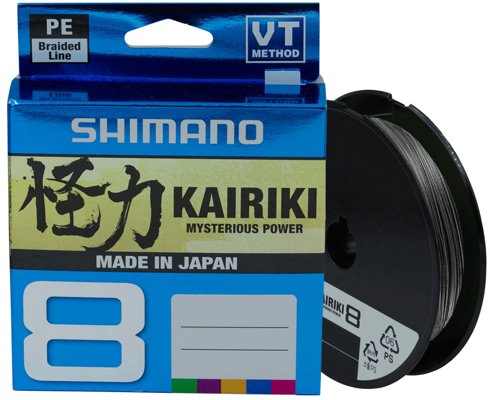 

Шнур Shimano Kairiki 8 PE (Steel Grey) 150m 0.13mm 8.2kg (арт.123422669710)
