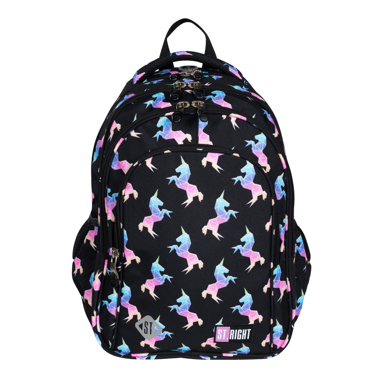 

Рюкзак ST.RIGHT BP58 RAINBOW UNICORNS 40x28x18 см 22 л черный