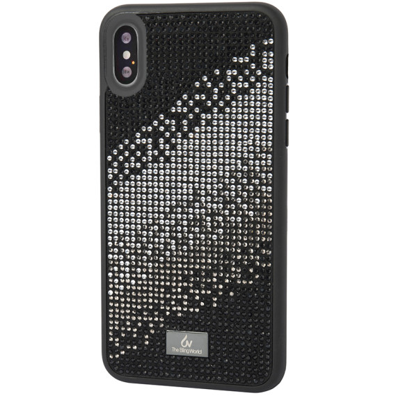 

Чехол со стразами Bling World Rainbown Design для Apple iPhone XS Max (6.5") (Черный)