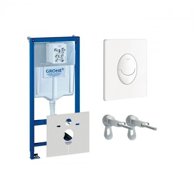 

Инсталляционный комплект Grohe Rapid Sl 38722001 Инсталляционный комплект 3 в 1 (с кнопкой 38505SH0) синий