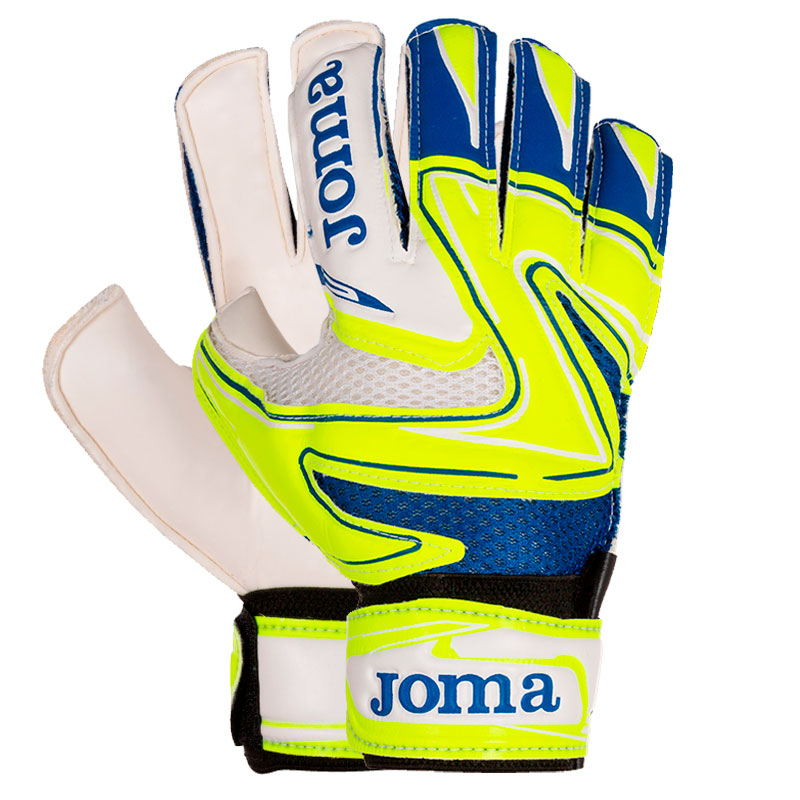 

Вратарские перчатки Joma HUNTER 400452.705 цвет: салатовый/синий, размер 6