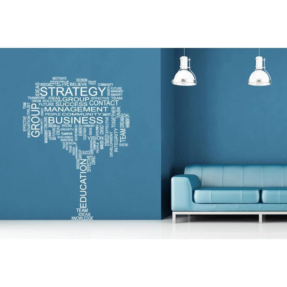

Интерьерная виниловая наклейка на стену IdeaClock Motivating tree 96х130 см Белая(39631-46)