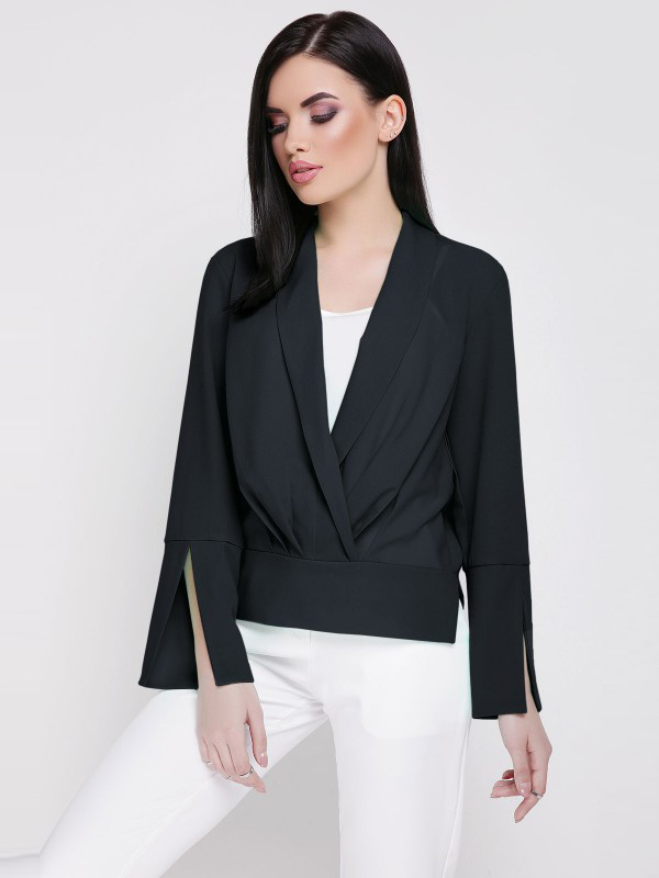 

Комплект (блуза + майка) Fashion Up Dinara KF-1656B 42 Черный