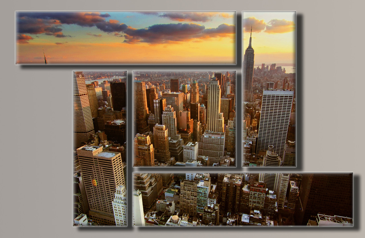 

Картина модульная HolstArt New York City 96*150см 5 модулей арт.HAB-022