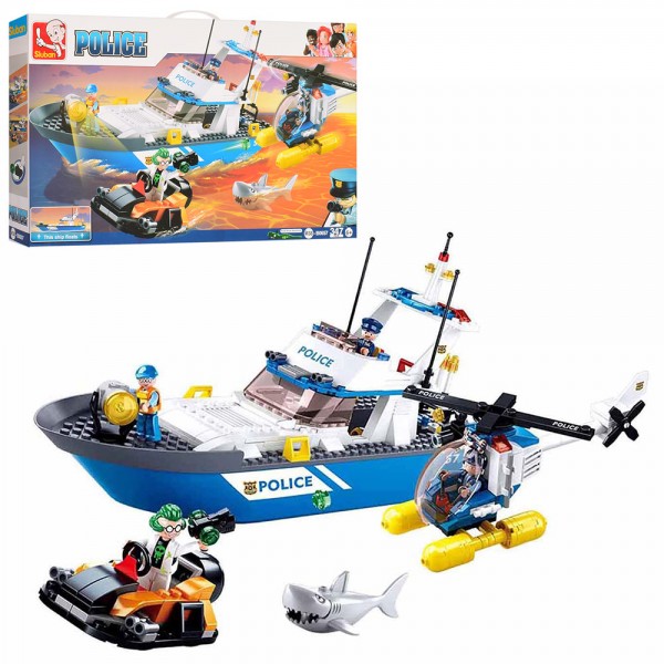 

Детский конструктор Полиция Sluban M38-B0657 Синий (MR01385)