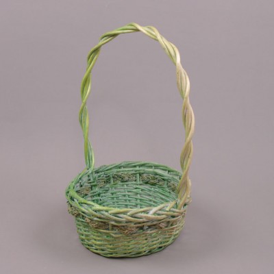 

Корзина из лозы зеленая