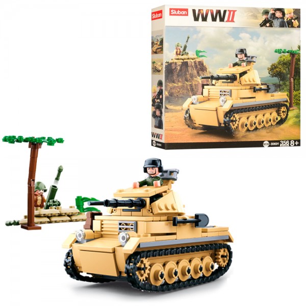 

Детский конструктор Танк Sluban M38-B0691 Бежевый (MR01581)