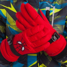 

Перчатки горнолыжные теплые детские Zelart SPIDERMAN C-6572 р-р L-XL Red