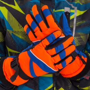 

Перчатки горнолыжные теплые детские Zelart C-51 р-р L-XL Orange