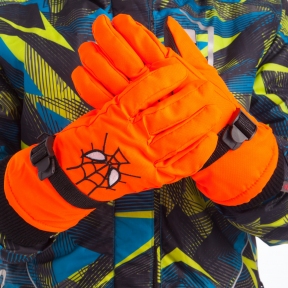 

Перчатки горнолыжные теплые детские Zelart SPIDERMAN C-6572 р-р L -XL Yellow