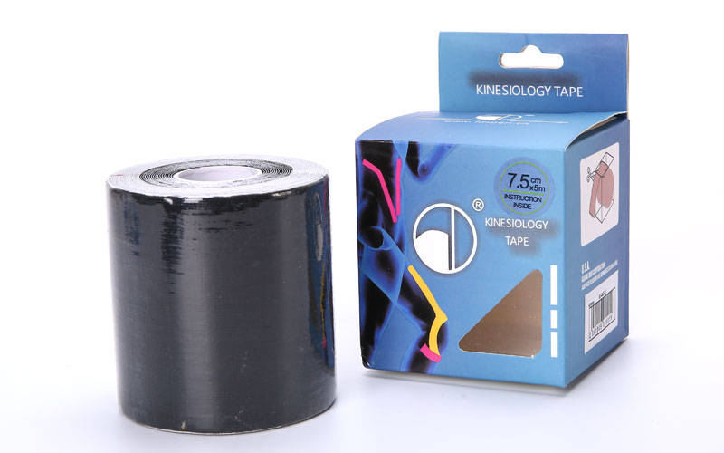 

Кинезио тейп в рулоне 7,5см х 5м (Kinesio tape) эластичный пластырь BC-4863-7,5 Black (PS01439)