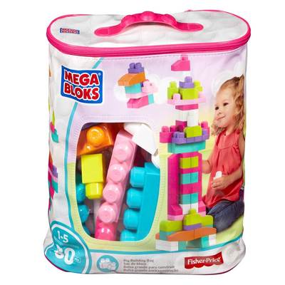 

Конструктор Fisher-Price Mega Bloks розовый 80 деталей (DCH62) (10-460624)