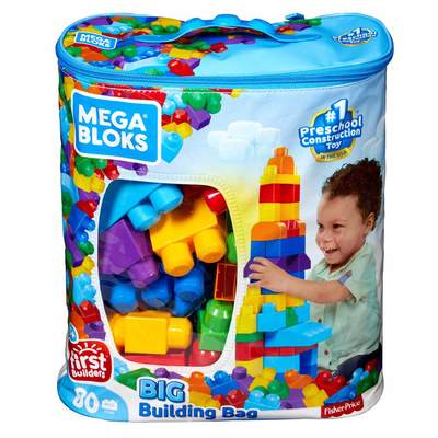 

Конструктор Fisher-Price Mega Bloks голубой 80 деталей (DCH63)