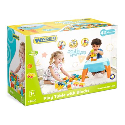 

Набор Wader Развивающий столик с кубиками 42 элемента (41490) (10-550768)