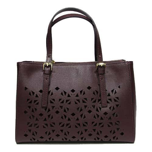 

Сумка женская Felicita кожаная бордового цвета