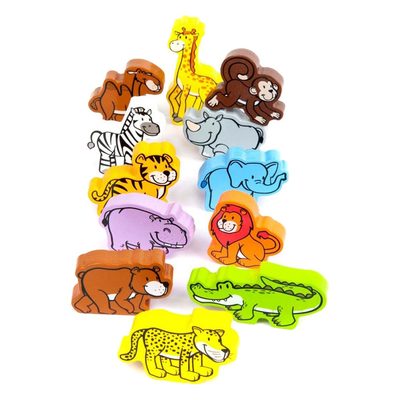 

Набор фигурок Hape Дикие животные 12 шт (E0903) (10-367234)