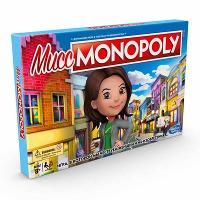 

Настольная игра Hasbro Gaming Мисс Монополия на русском (E8424) (10-549998)