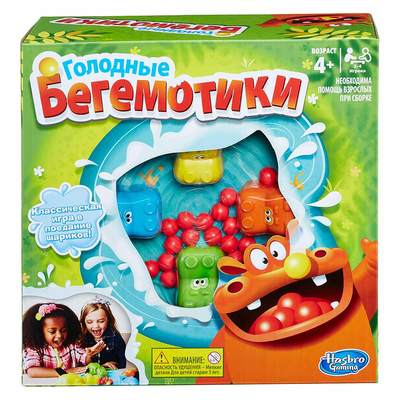 

Настольная игра Hasbro Games Голодные бегемотики (98936) (10-334069)