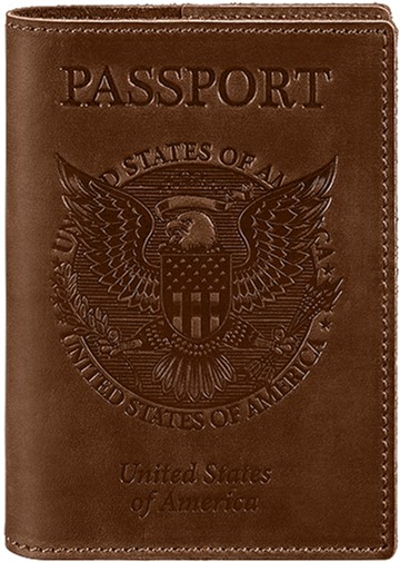 

Обложка для паспорта BlankNote BN-OP-USA-ko Коньяк