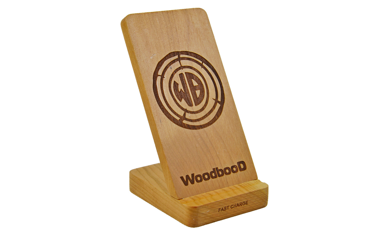 

Беспроводная зарядка WoodbooD Wireless Charge Wood Holder
