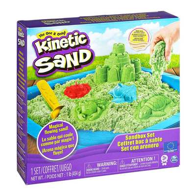 

Набор кинетического песка Kinetic Sand Замок из песка зеленый 454 г (71402G) (10-521485)