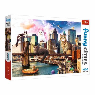 

Пазлы Trefl Funny Cities Котики в Нью-Йорке 1000 элементов (10595) (10-553619)