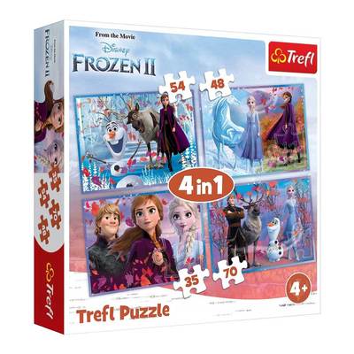 

Пазлы Trefl Frozen 2 Путешествие в неизвестность 4 в 1 (34323) (10-550570)