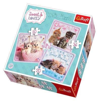 

Пазлы Trefl Котики 3 в 1 (34809) (10-469672)